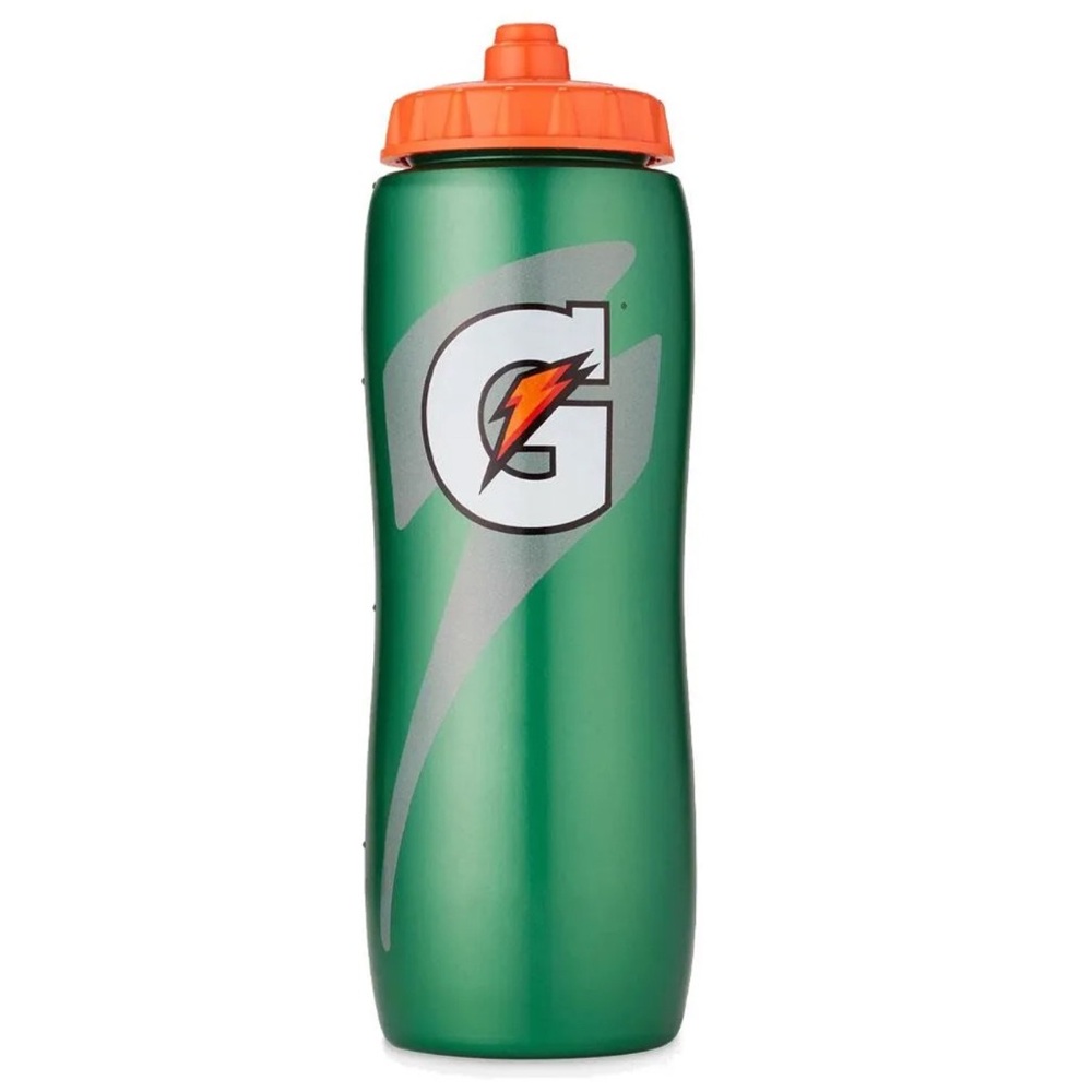 Pack of 2 - NEW Gatorade Green and Orange Water Bottle